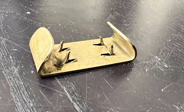 Brass U.S. Leather 'Keeper' to attach to issue waist belt - Civil War Reenacting