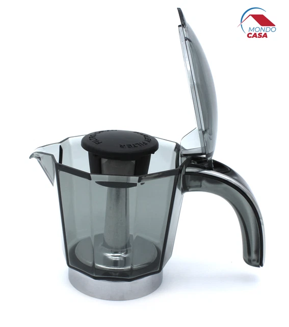 Carafe Verseuse Cafetiere 6 Tasses pour Moka de Cafe Orge Alicia DELONGHI EMKP63