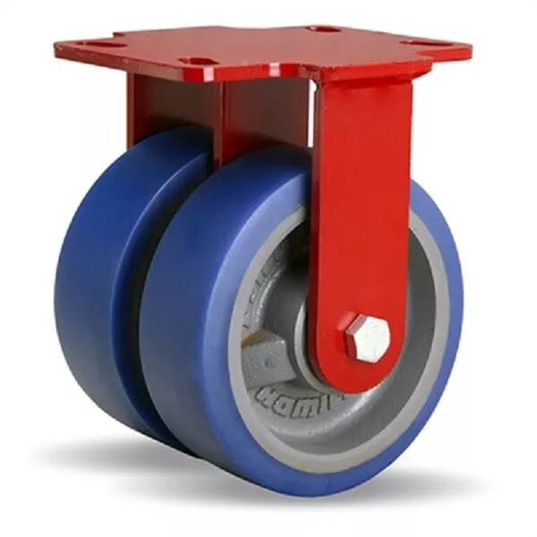 Hamilton Dual-Wheel R-HS2-6SPB 6" x 2" Ergo-Glide Polyurethane 1700 Lbs Capacity