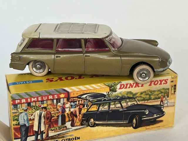 SUPERBE ANCIENNE DINKY Citroen Id Break Bronze Metal 1/43 Avec Boite