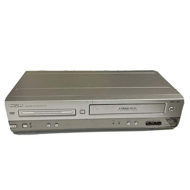 PHILIPS DVD750VR DVD VCR VHS Recorder Player Combo Tested Working No