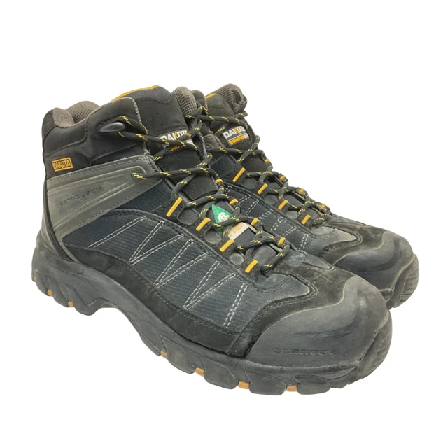 CE En20345 S1p MID Cut Safety Shoes Leather Work Boots With Steel Toe