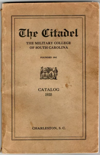 Catalog The Citadel The Military College Of South Carolina Catalog #297715