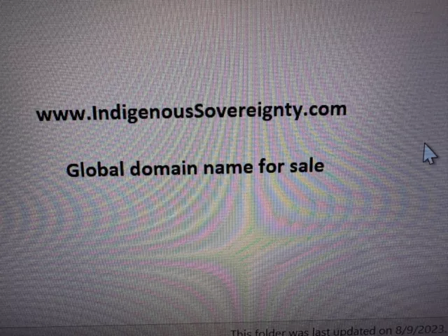 www.IndigenousSovereignty.com  - Global domain name for sale - Offers invited
