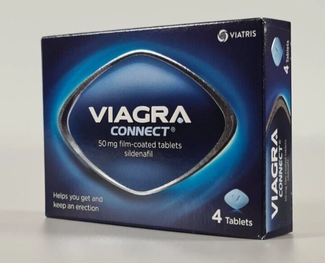 VIAGRA CONNECT - 50mg per tablet-Pack of 4 Tablets (Must complete