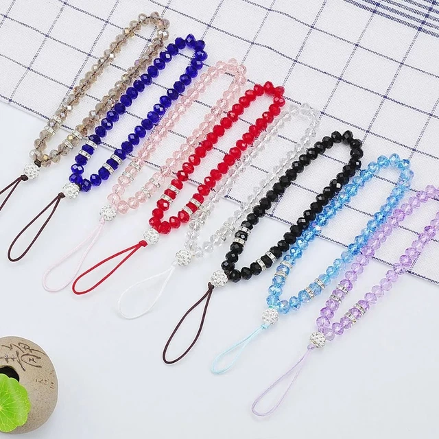 Crystal Stone Phone Chain Crystal Stone Mobile Phone Chain Strap Lanyard Charm