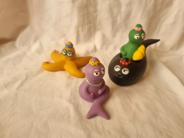 Serie Completa Personaggi Gomma Morbida Barbapapa' Plastoy 2