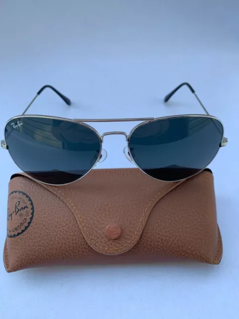 Ray-Ban Aviator Sunglasses 003/62 RB3026 Large 62m Silver Frame & Grey Lenses