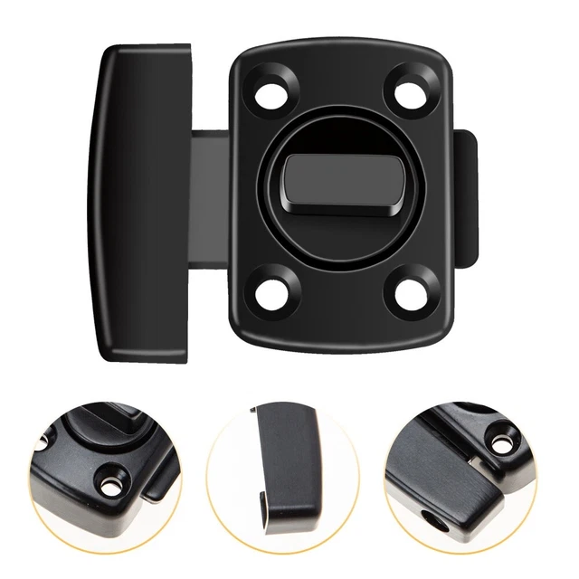 Cerradura de puerta corredera aleación de zinc Haspe cerraduras de puerta corredera Black