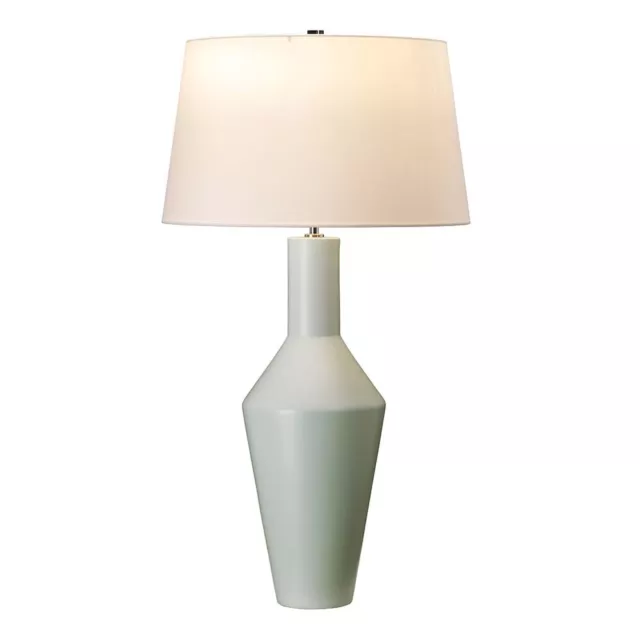 Lampe sur Pied de Table Accumulateur Luminaire Céramique Vert Ivoire Salon E27