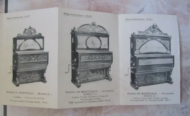 Ancienne Brochure Pianos Automatiques Luche Paris 3