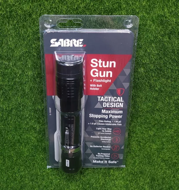 Sabre Tactical Stun Gun & 80 Lumen LED Flashlight Self Defense - S-1000SF