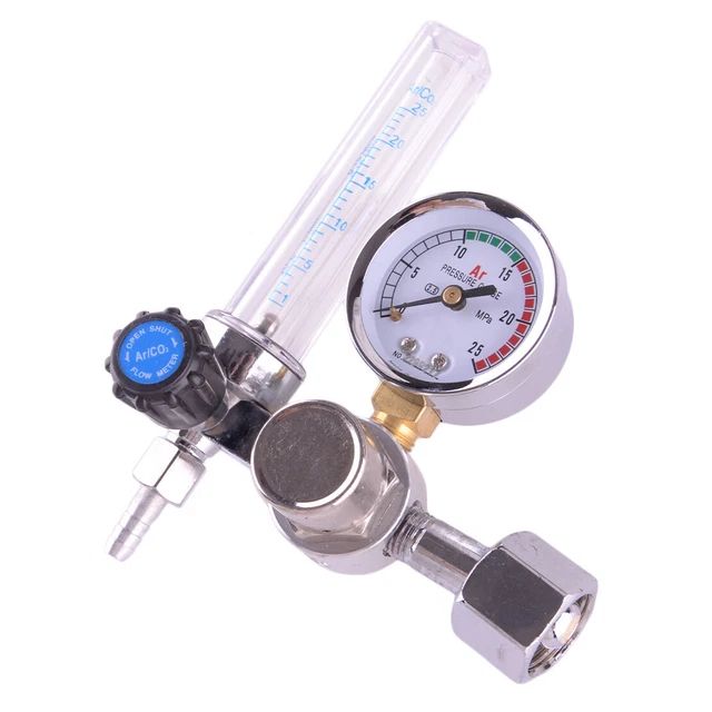 Débitmètre Régulateur Argon CO2 MIG TIG – Jauge Précise, Robuste & Sécurisé Pour Soudage Pro & Amateur