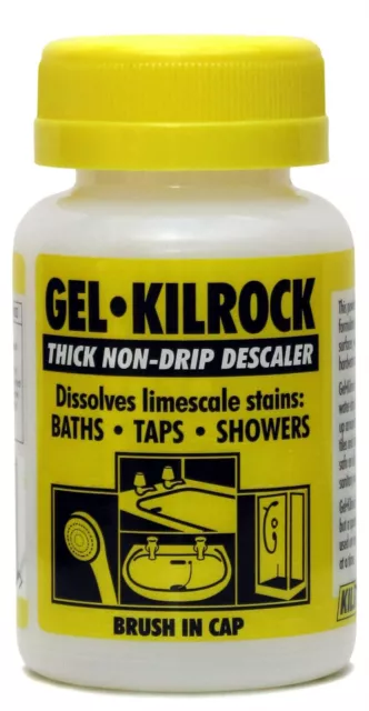 Kilrock Descaler Gel Non-Drip Limescale Remover Bath Taps Shower Bathroom 160ml