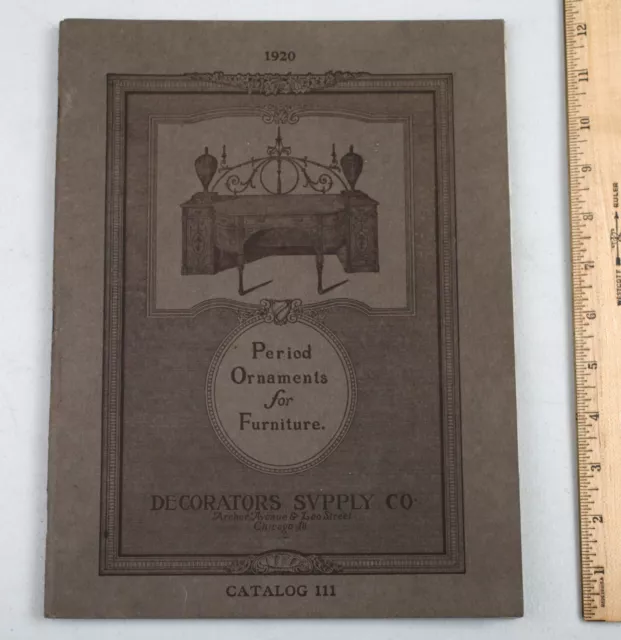 1920 Decorators Supply Co. Period Wood Trim Ornaments for Furniture Catalog