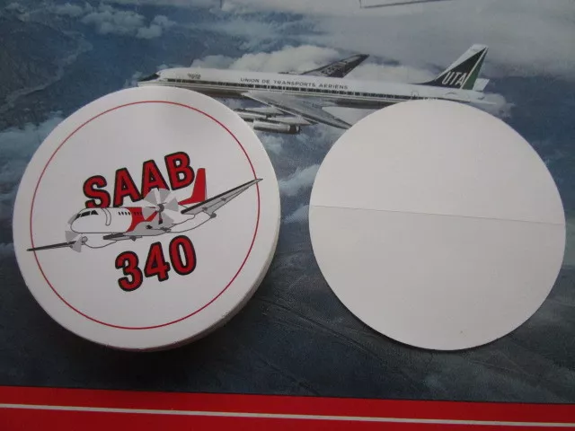 Autocollant Sticker Aufkleber Saab 340 Turboprop Aircraft Saab Fairchild Sf340 2