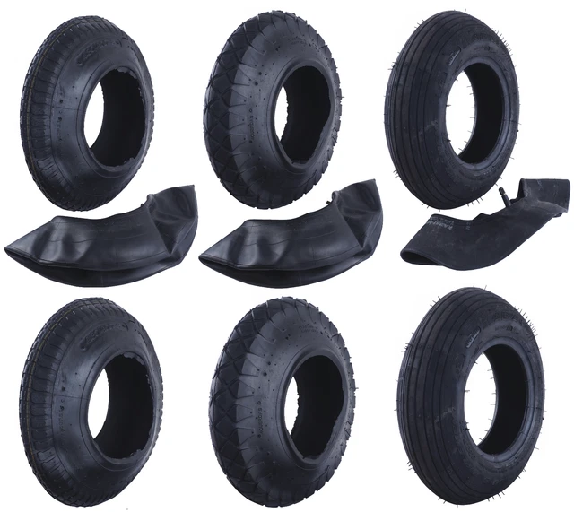 BAUSTER® Pneu de Brouette 4.80/4.00-8 - Différents Types, Ensebles
