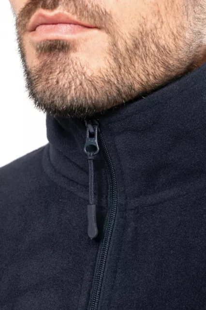 Kariban Mens Fleece Jacket Full Zip Up Heavy Outdoor Warm Polar Anti Pill Work 3