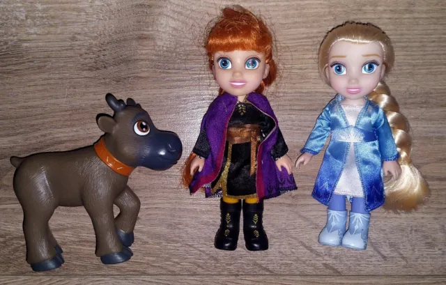 Disney Princess Toddler Petite Frozen mini dolls 6 inches Elsa, Anna, Sven