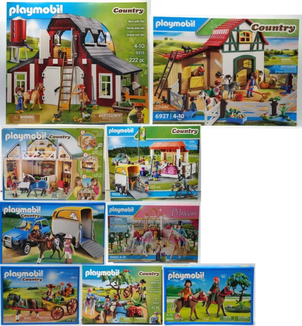 PLAYMOBIL Granja Establo de Caballos Granja de Ponis Country Sets-Ovp-Auswahl