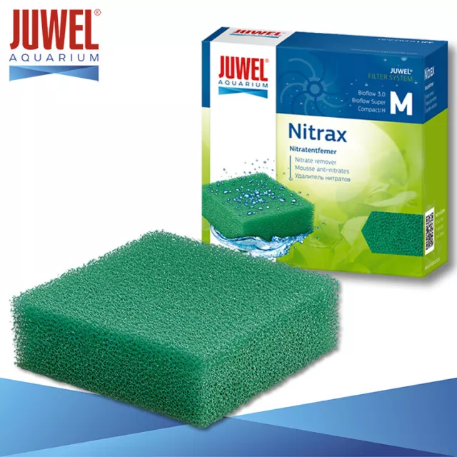 Juwel Nitrax Eliminador de Nitratos M Acuario Medio Filtrado Esponja Guata Flies