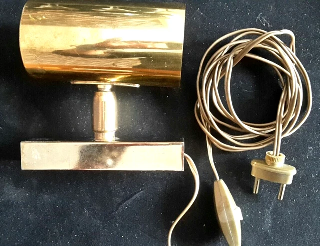 ANCIENNE APPLIQUE SPOT lampe design Laiton massif Jean René Caillette ...