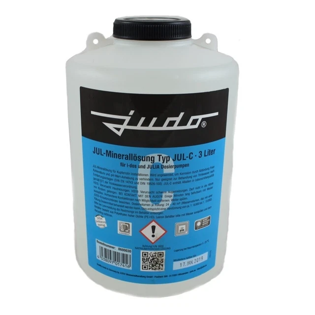 Contenitore 3 litri soluzione minerale jul-c, per tubo rame, 8600030