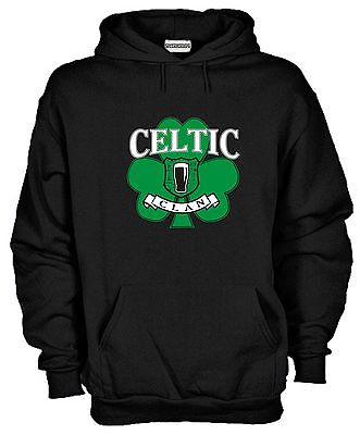Felpa con cappuccio Celtic hoodie KJ691 Celtic Clan Beer Trifoglio Ireland irish