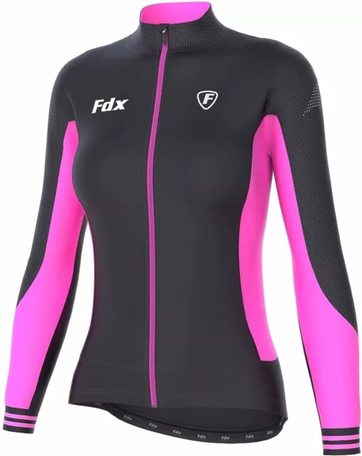 Womens Thermodream Cycling Jersey Full Sleeve Thermal Roubaix Cycling Jacket M