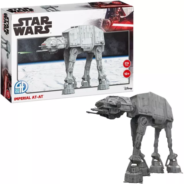 Star Wars Imperial AT-AT Walker 3D Model Puzzle Kit 214 Pcs 4D Cityscape