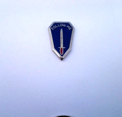 FOLLOW ME US ARMY INFANTRY SCHOOL (15/16") Military Hat Pin 14872 HO - Foto 3