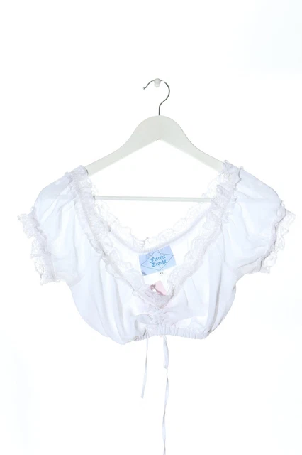 Camicia folcloristica FISCHER TRACHT donna taglia DE 34 bianco elegante