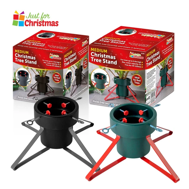 Christmas Tree Stand Xmas Base Holder Water Tank Metal Legs Heavy Duty