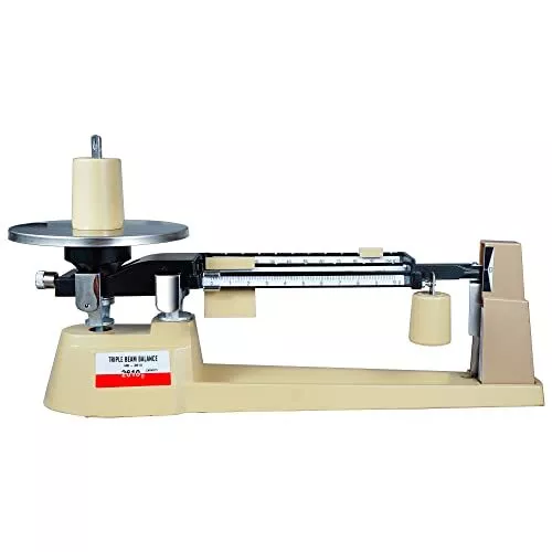 Triple Beam Balance Mechanical Lab Scale 2610g/0.1g with Stainless Steel Weig...