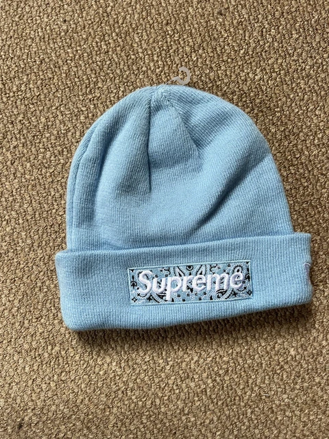 希少]Supreme Bandana New Era Box Logoビーニー SUPREME×NEW ERA