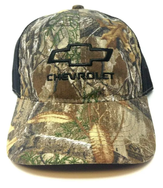 Chevrolet Chevy Logo Realtree Camo Black Mesh Trucker Snapback Hat Cap Outdoor 2