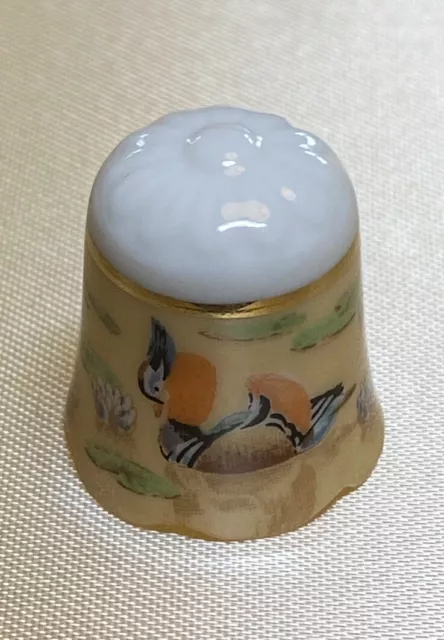 Akemi Japan Porzellanfingerhut Ente Porcelain Thimble