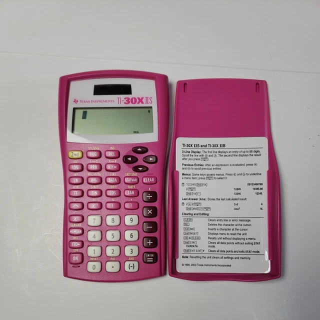 Texas Instruments Ti30x Iis Instructions