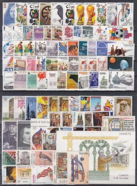 SPAIN 1979 - 2002 ☀ nice collection / lot of 92 MNH stamps ☀ see all scan