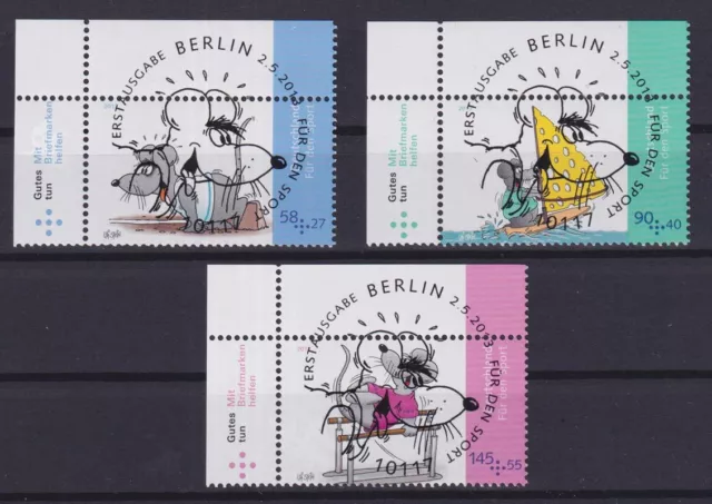 Bund 3004-3006 Eckrand links oben Uli Stein Comics ESST Berlin