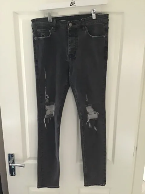 Rare KSUBI x TRAVIS SCOTT Chitch Stitched Up Mens Denim Jeans  Waist 32” Leg 30”