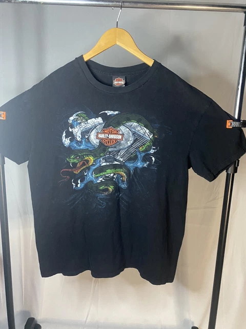 Vintage Dragon Logo mens XL harley davidson T-SHIRT Panama City Beach Florida