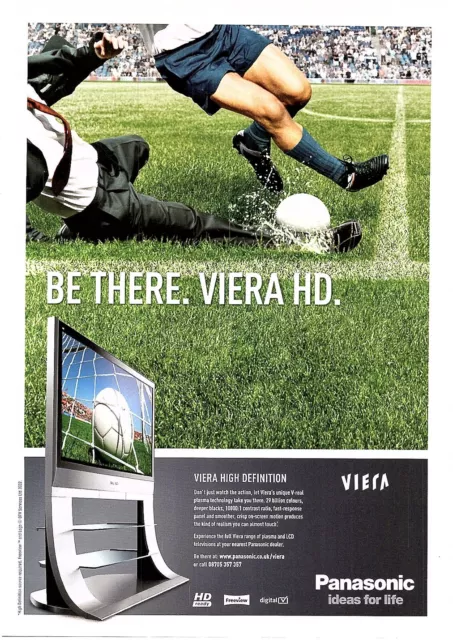 (Moj13) Advert 11X8" Panasonic Viera High Definition Television
