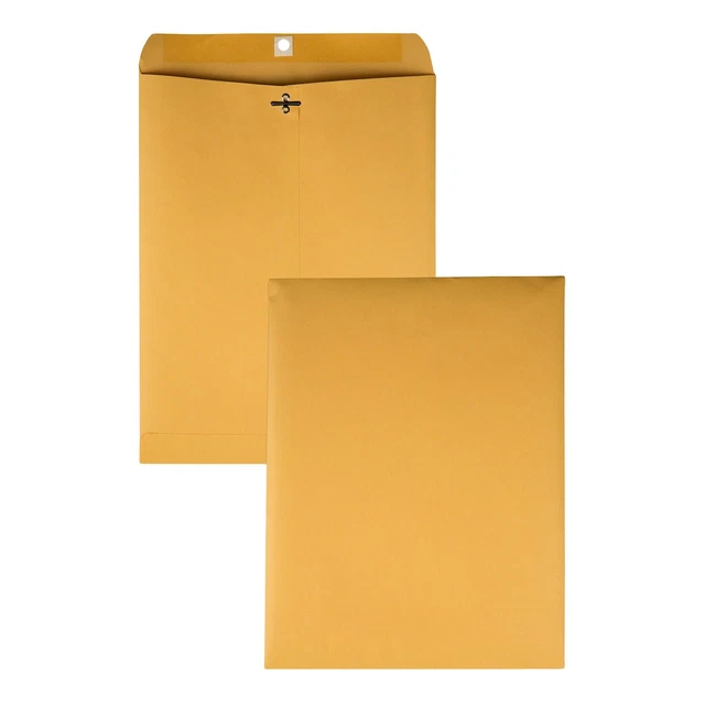 Clasp Envelopes, W/Dispenser Carton, 10"x13", 250/CT, Kraft