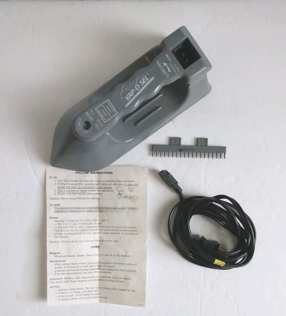 VINTAGE VAP O Sel Traveling Steamer Travel Iron In Original Box Works  $17.77 - PicClick CA