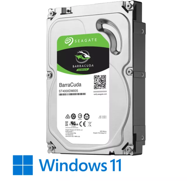 Internal HDD SATA 3.5" 250GB-2TB Hard Drive with Legacy Windows 11 Pro Installed