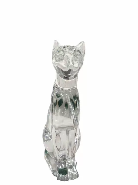 Baccarat Crystal Cat Figurine Made in France Perfect Condition Vintage