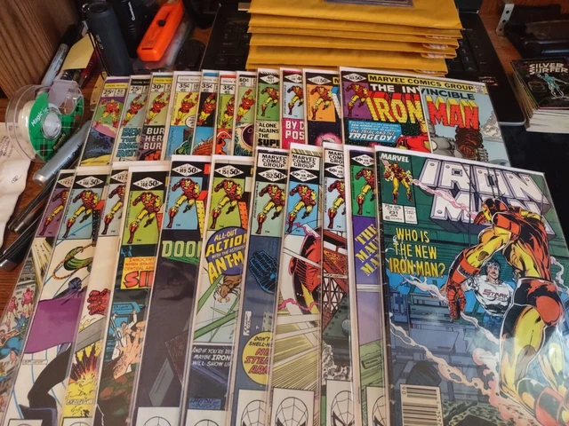 Invincible Iron Man, Vol. 1- 22 Book Lot / 1970-1982 MCU/ Readers-Desc/Half Ship