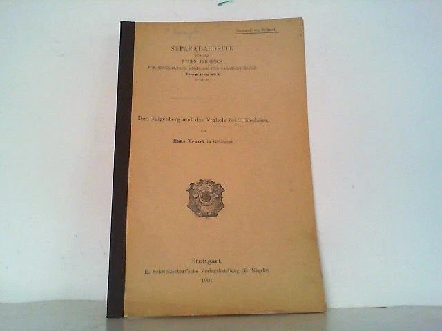Der Galgenberg und das Vorholz bei Hildesheim. Menzel, Hans: