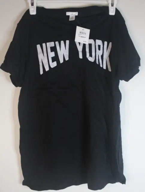 Women's BP. Nordstrom' size XL short sleeve t-shirt black New York NWT